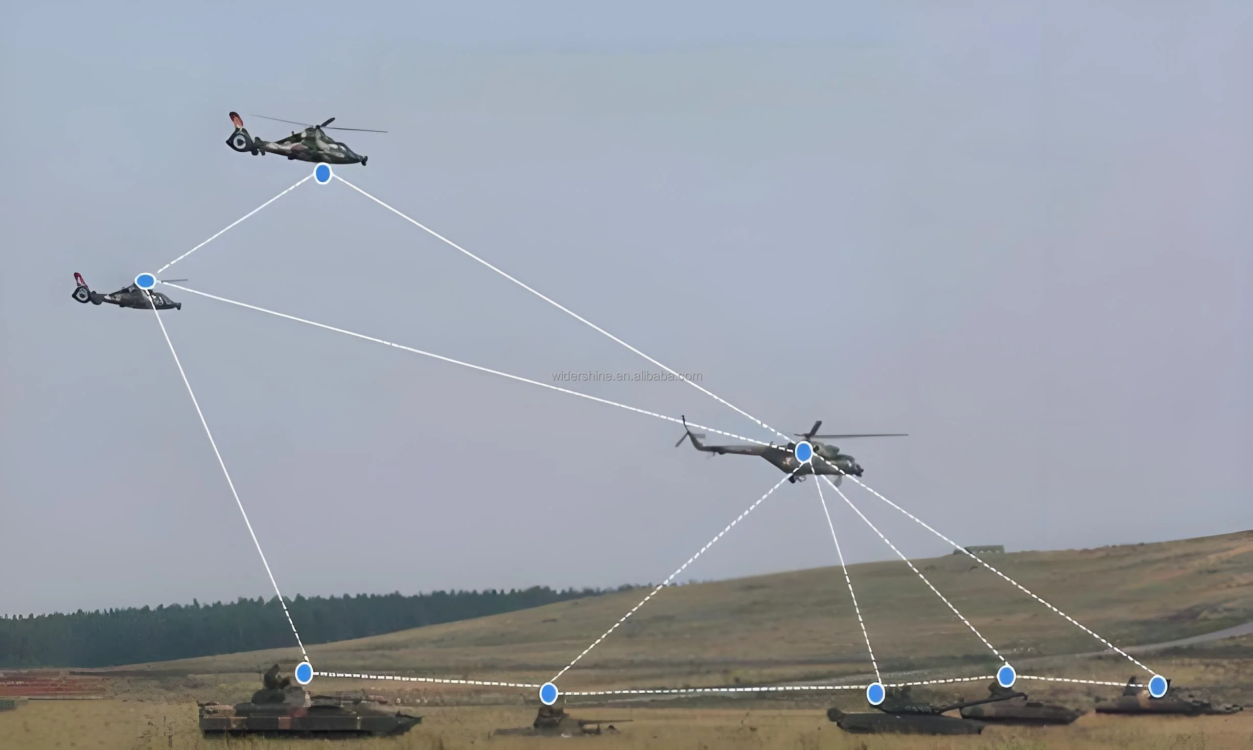 10km Drone Radio Repeater Real-Time Transmission System Transmitter Receiver for Mesh Star Network Consumer Electronics Arial