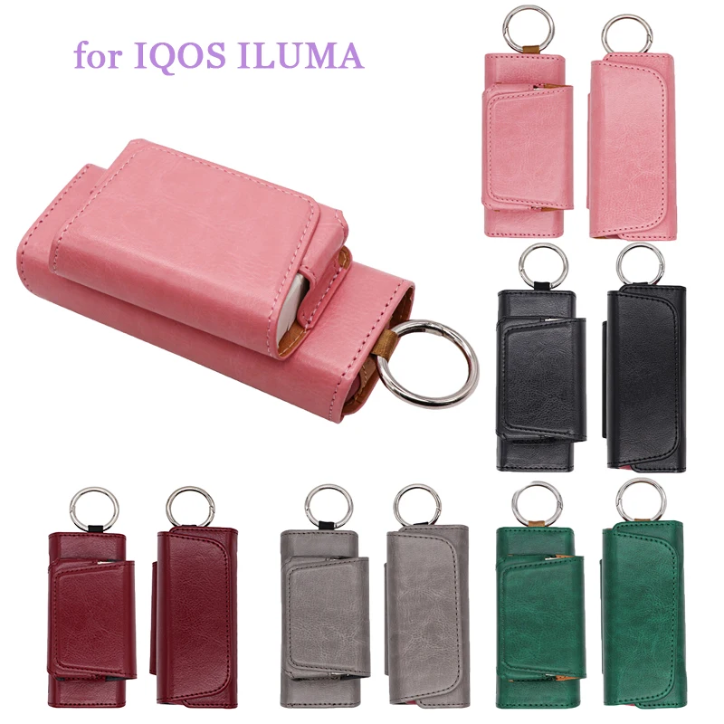 

RUORUO Fashion Flip Cases Leather Bag for IQOS ILLUMA Holder Pouch for Iquos ILLUMA I Case Accessories