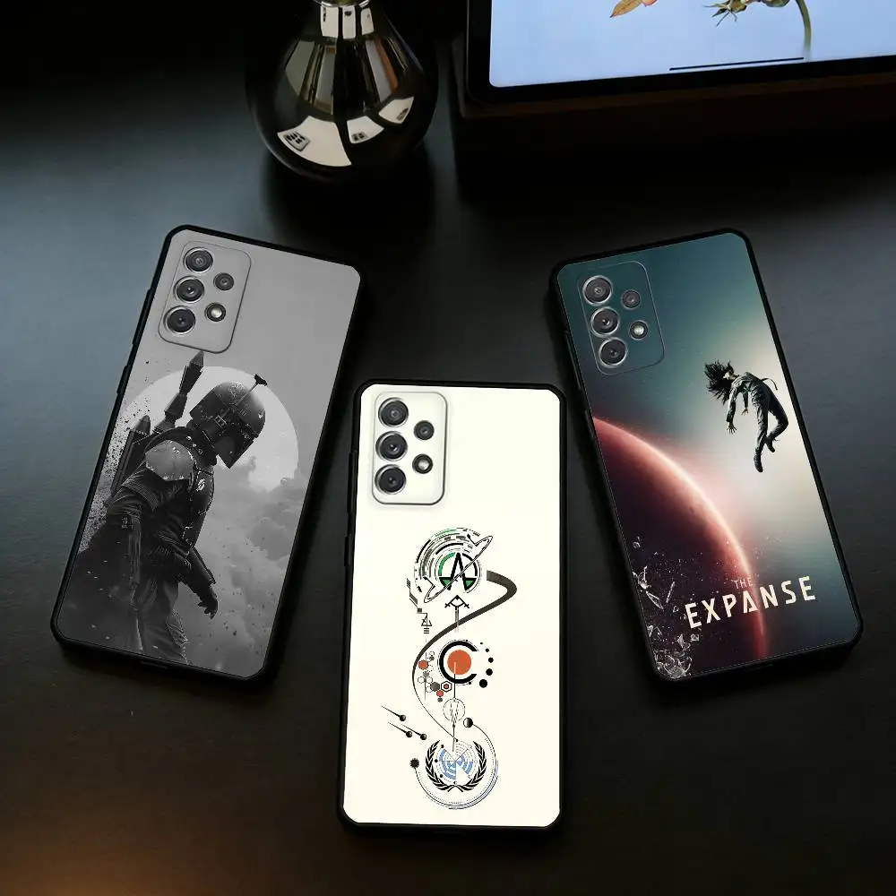 

T-The E-Expanse Phone Case For Samsung Galaxy A73,A72,A71,A70,A53,A52,A51,Soft Silicone Black Cover