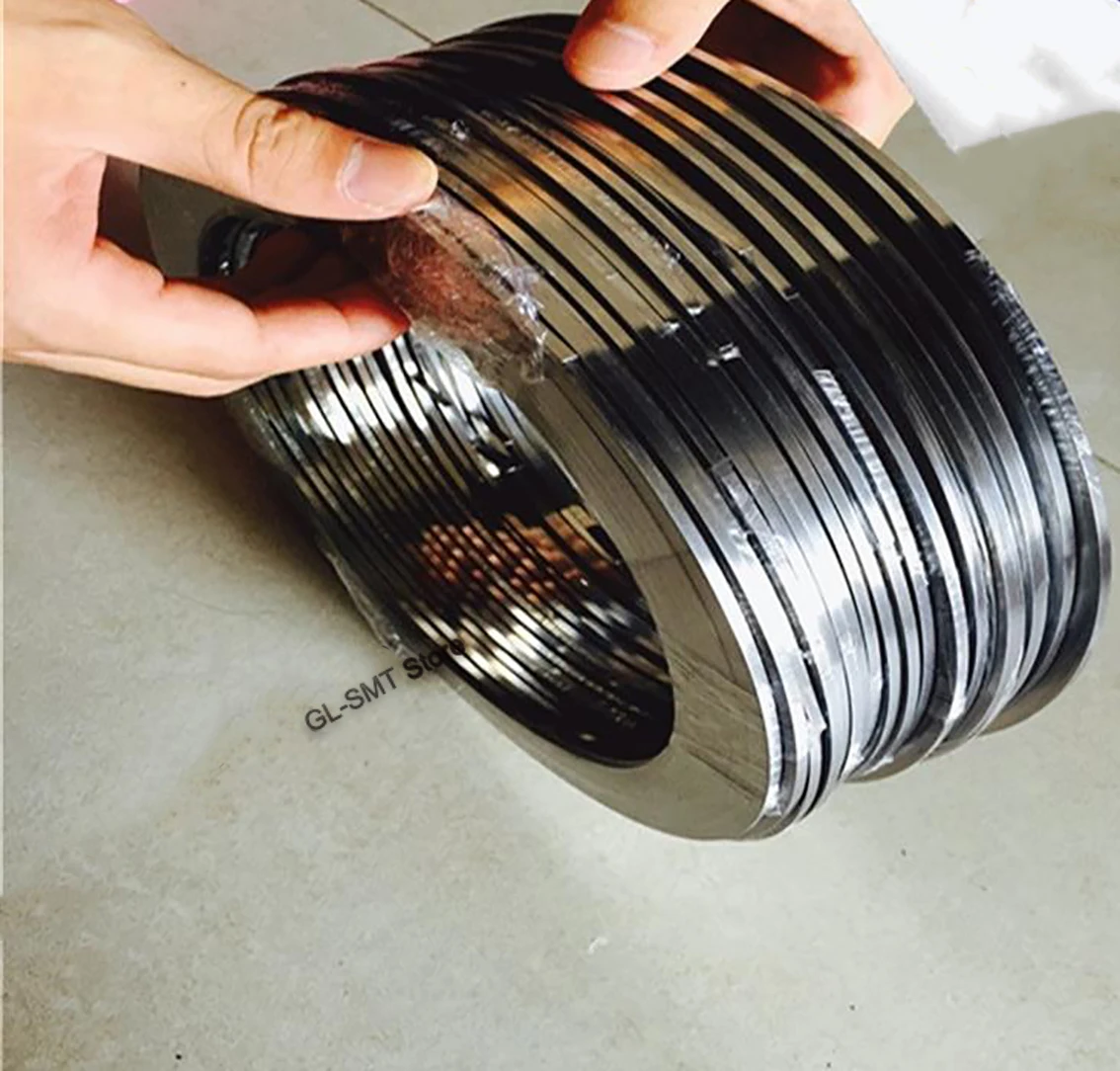 Customized Thickness 0.1-1mm x Wide 1.5-8mm x Length 350-1100mm 301 Stainless Steel Strip High Elasticity Sheet Foil