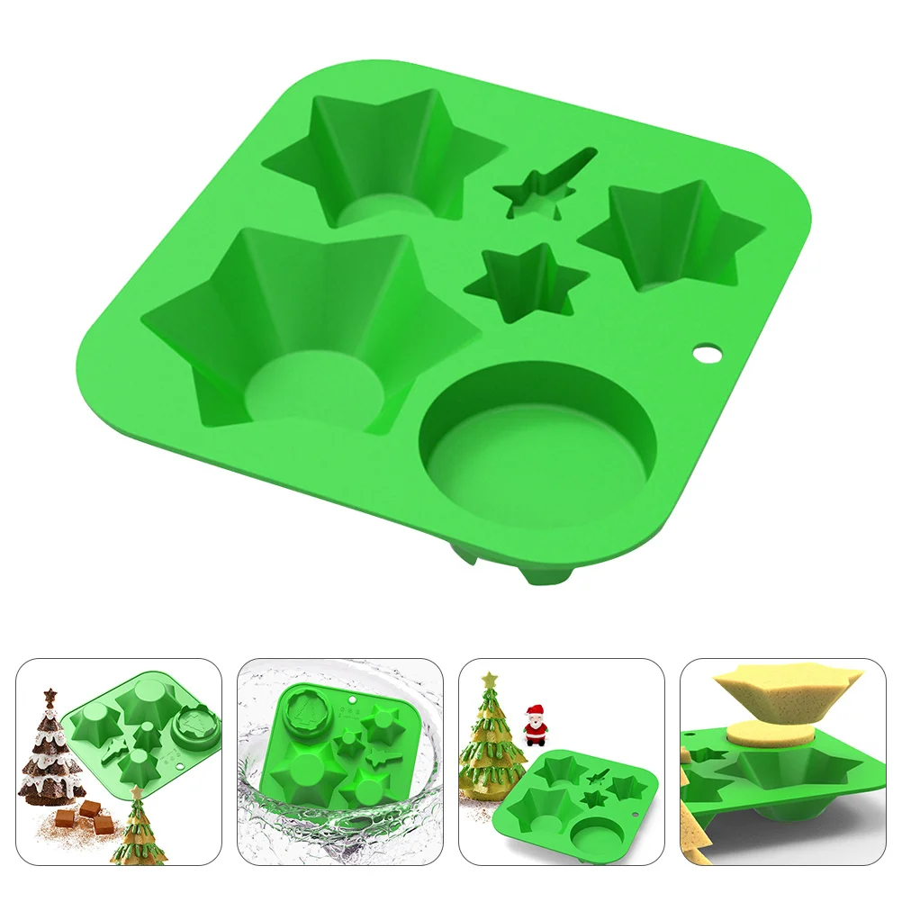 

Christmas Silicone Biscuit Mold DIY Handmade Creative Cookie Mould for Oven Microwave Dishwasher Silicone Bakeware Mold