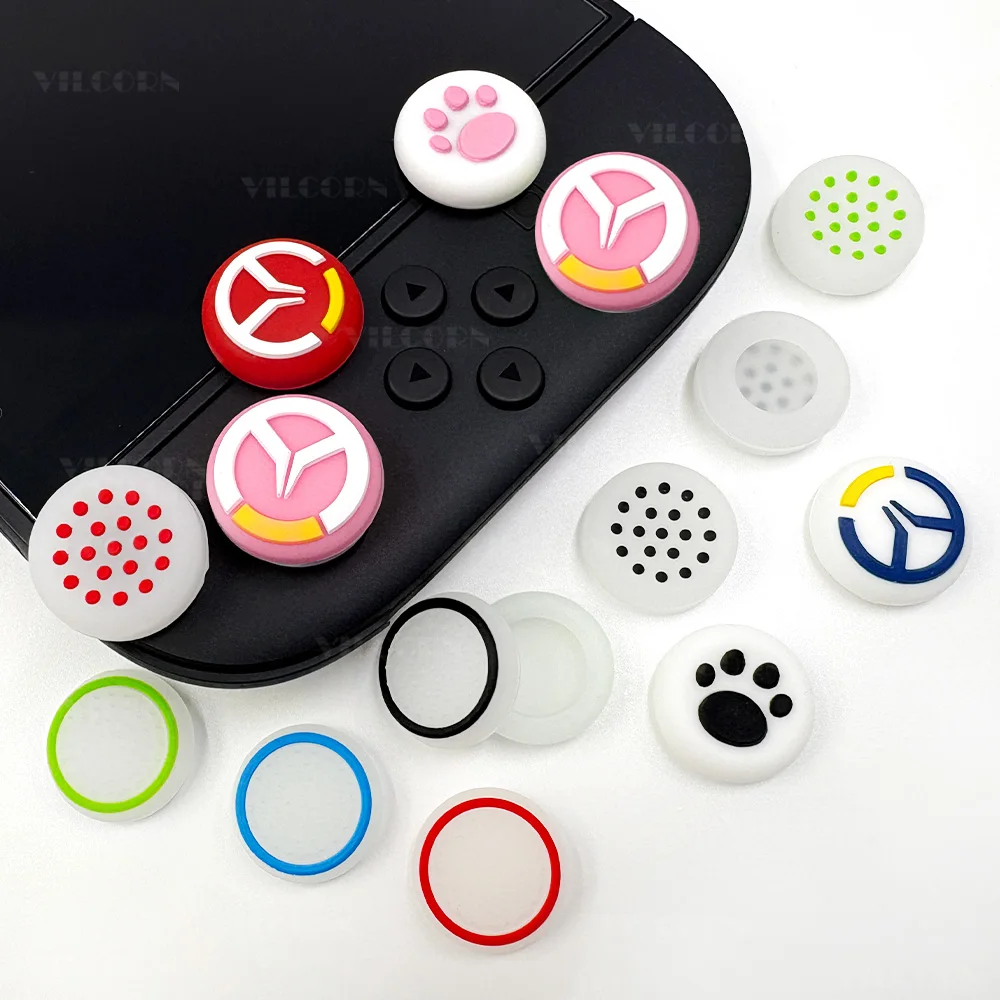 4PCS Analog Joystick Thumb-Stick Grip Caps Für Schalter 2 Joycon Kappe Silikon Gummi Joystick Kappe Protektoren Für PS5 PS4 XBOX – Detail 4