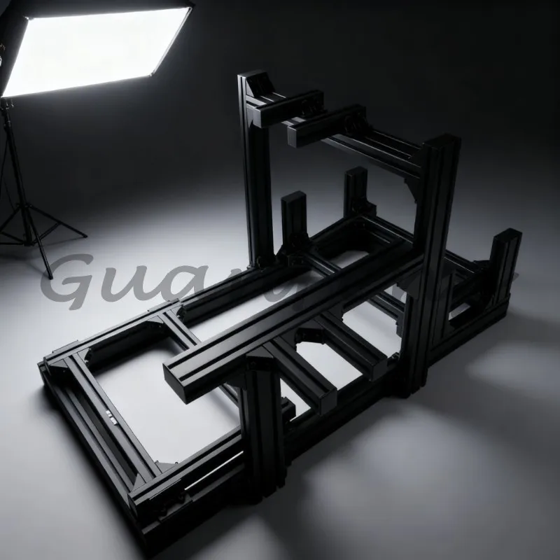 3060 Aluminum Profile Simulation Racing Cockpit, Basic Version of Direct Drive Simulation Racing Frame, Adjustable Driving Frame