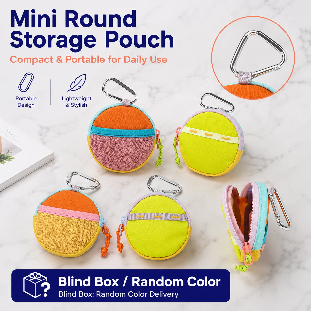 

Ecosloth blind box mini bags, random colors, suitable for hanging backpacks, belts and other storage items.