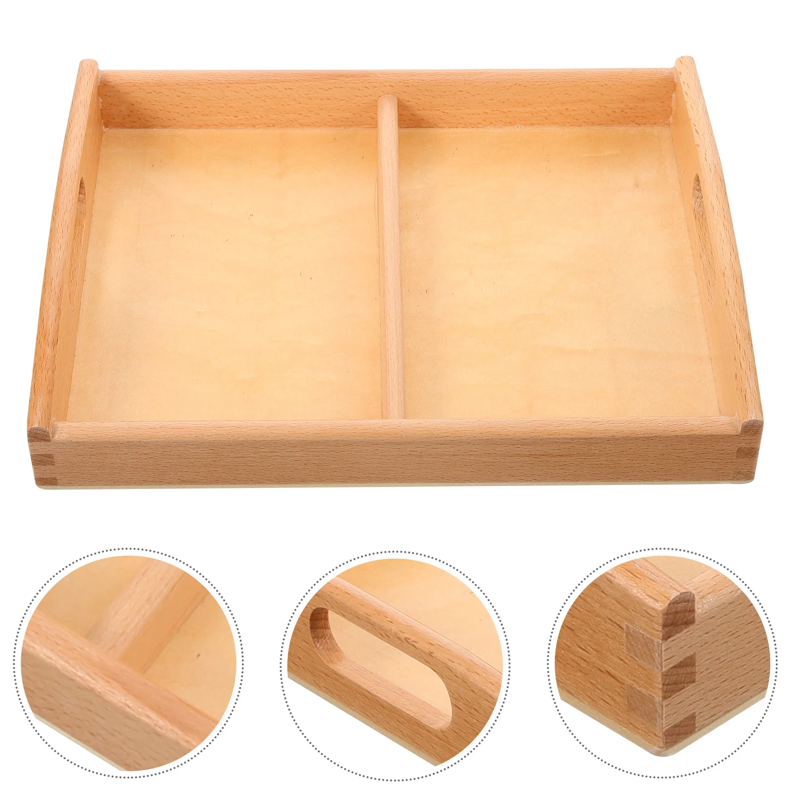 

Early Childhood Education Tray Classroom Baskets Sand Breakfast Table Trays Wood Kids Puzzles Sensory Bead