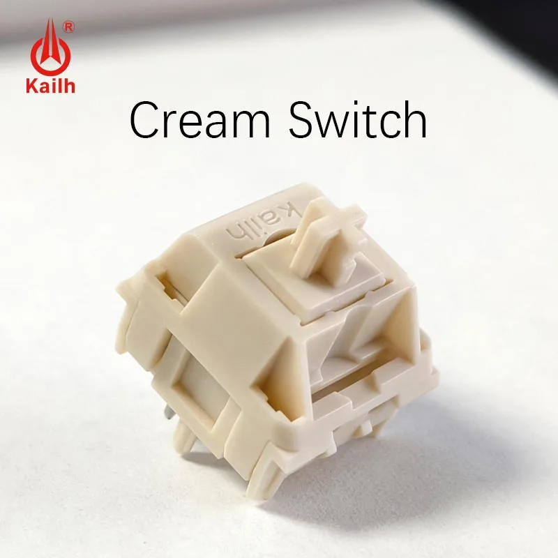 

Kailh Novelkey Cream MX Switch X Линейный POM для индивидуальной механической клавиатуры, переключатели мороженого, игровая клавиатура, аксессуары для ПК