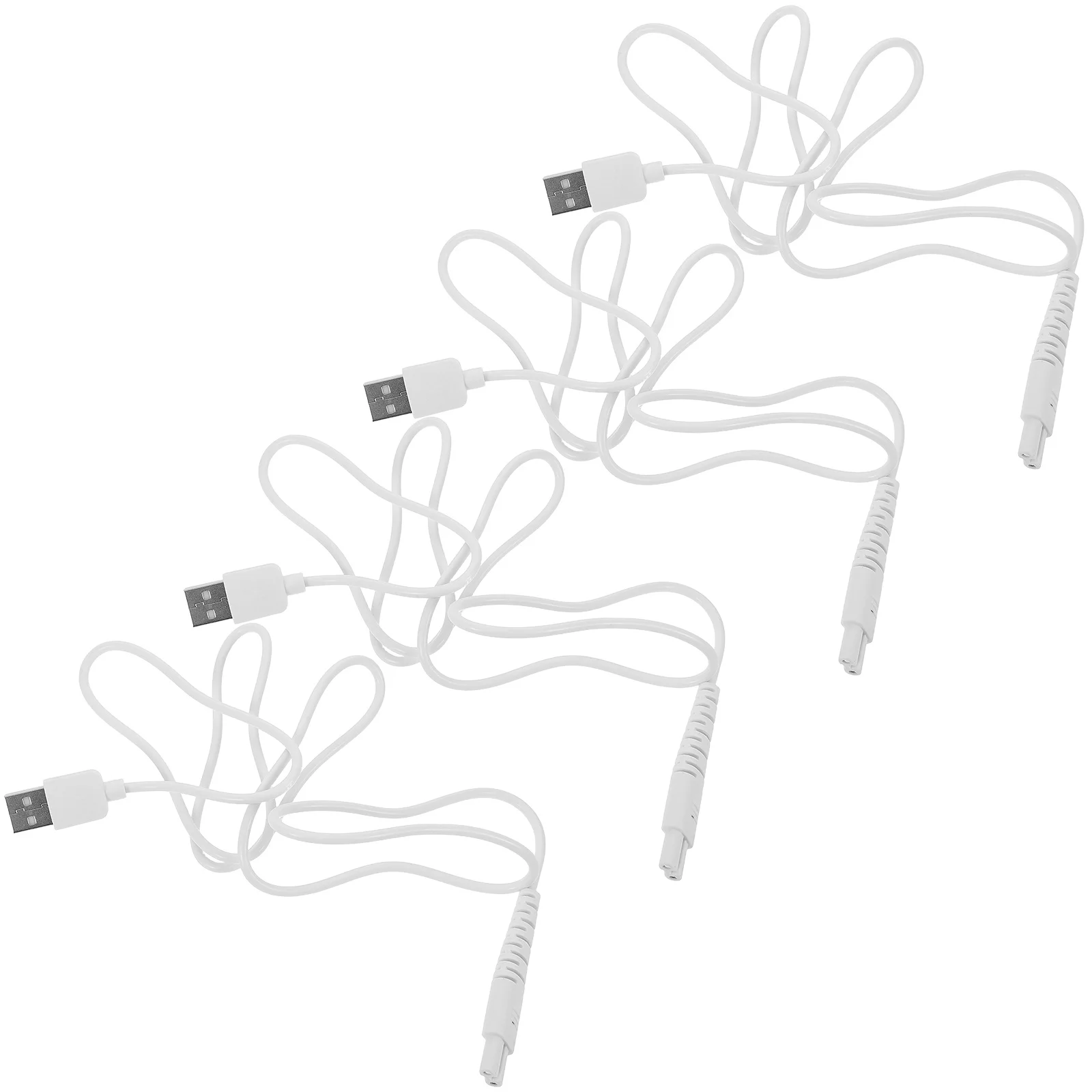 

4Pcs USB Charging Cable for Water Flosser Fast Charge Replacement Cord Portable Stable Power Supply Compatible with Oral