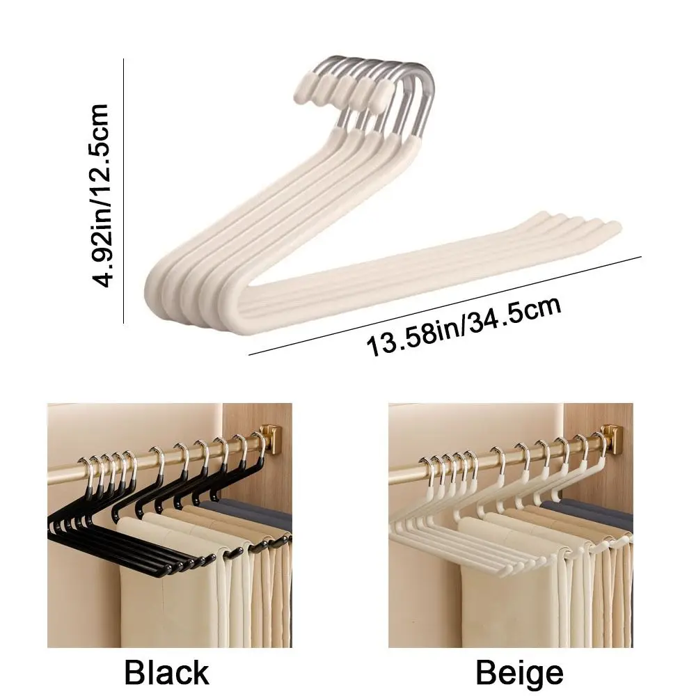 Picture 7: 20Pcs Multifunctional Metal Goose Shape Pants Hanger Anti Slip Space Saving Pants Rack Seamless Z-Shaped Pant Hangers for Home