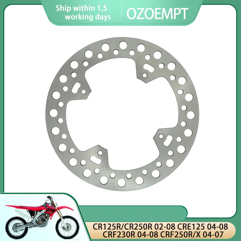 OZOEMPT Motorcycle Rear brake disc/plate Apply to CR125R/CR250R 02-08 CRE125 04-08 CRF230R 04-08 CRF250R/X 04-07