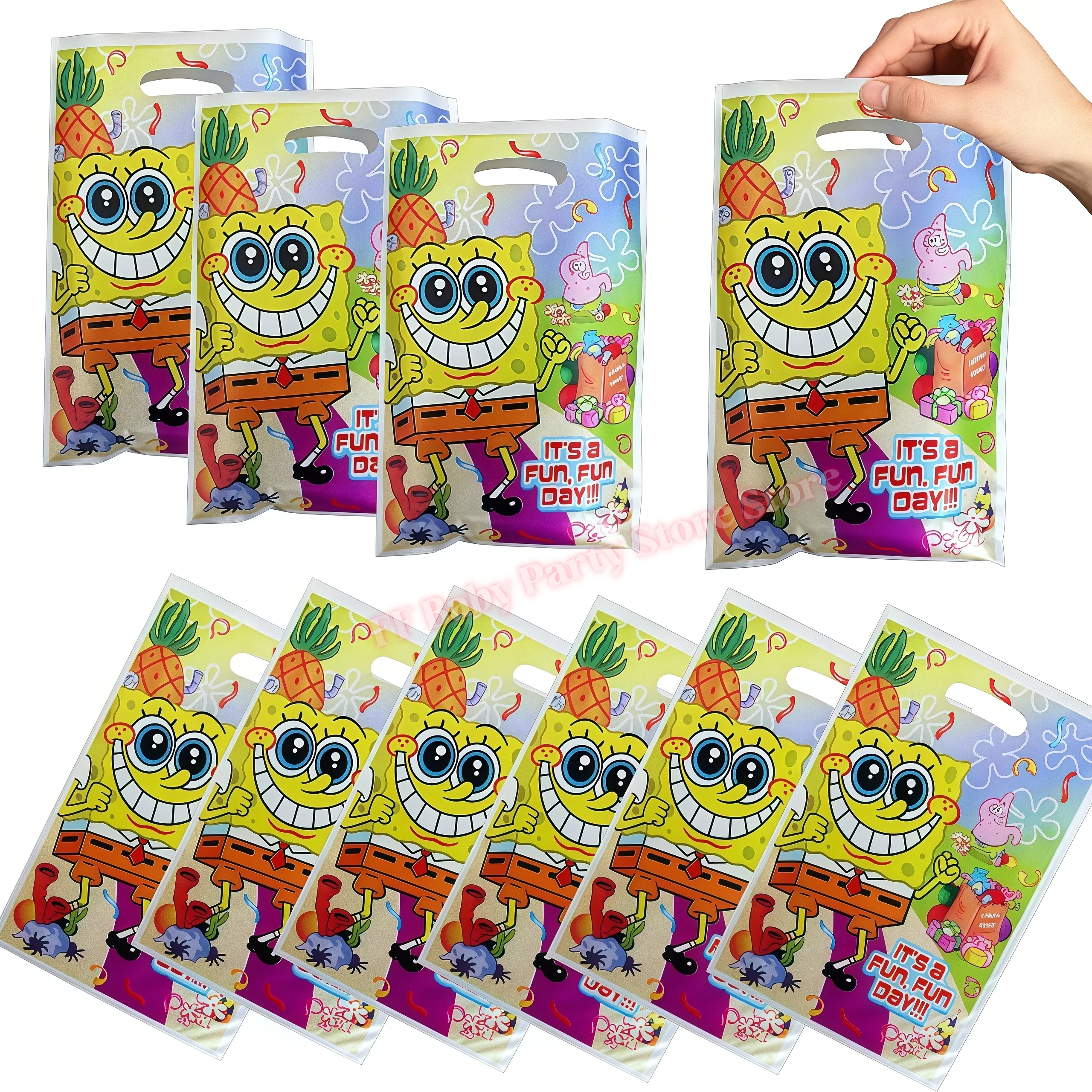 SpongeBob Geburtstagsparty Dekoration Hintergrund Tortendekoration Becher Ballons für Kinderparty Gastgeschenk Babyparty Zubehör – Detail 17