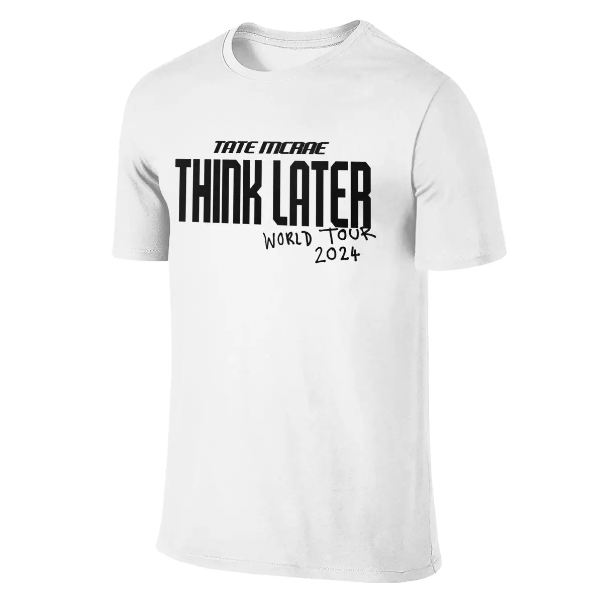 All Seasons Men Women's Tate Mcrae Think Later World Tour 2024 Concert T Shirts Apparel T-shirt Graphic Printed Tee Shirt