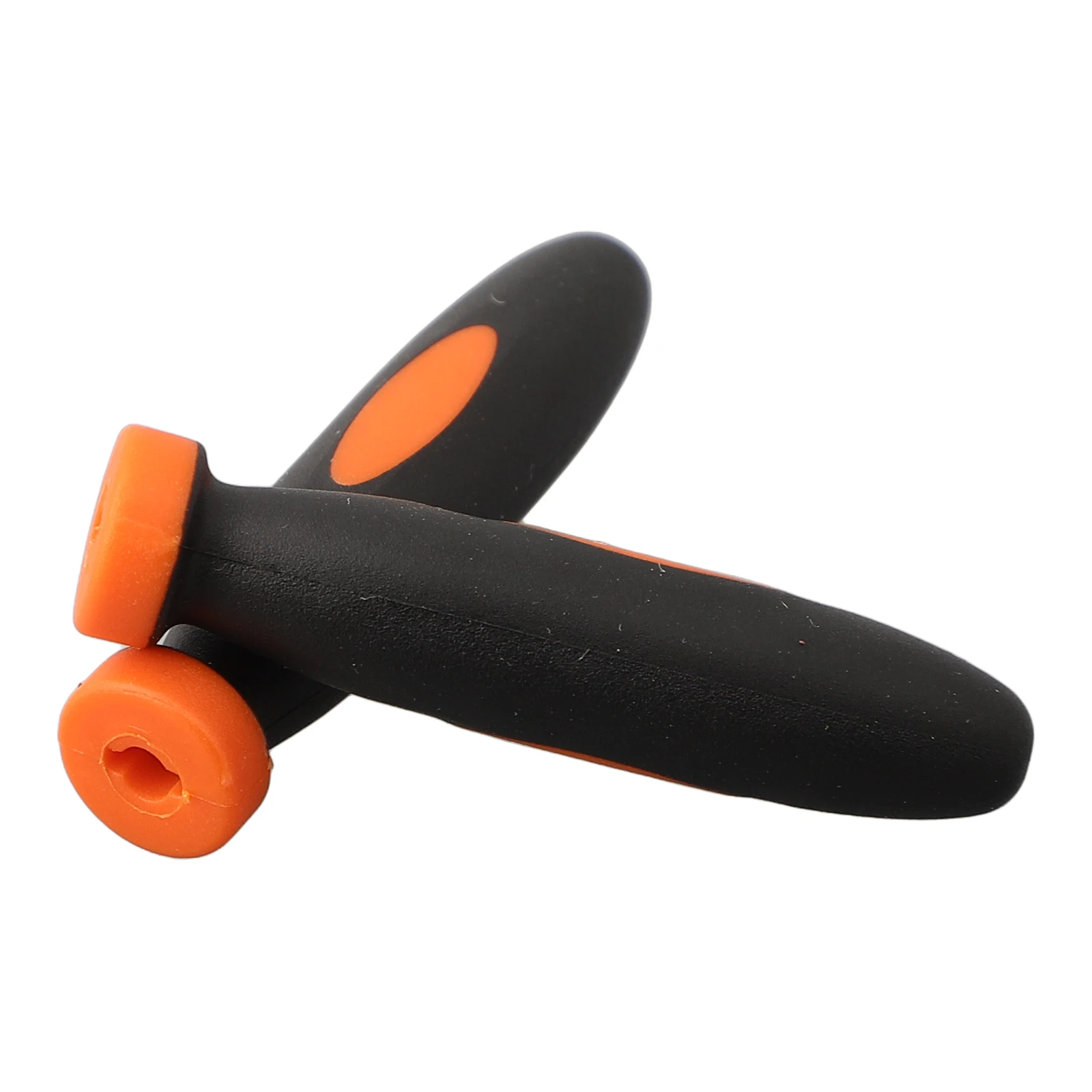Rubber Files Handles Handles File Replacements Rubber Smooth 10Pcs 2.36Inch Black+Orange Parts For Small Files