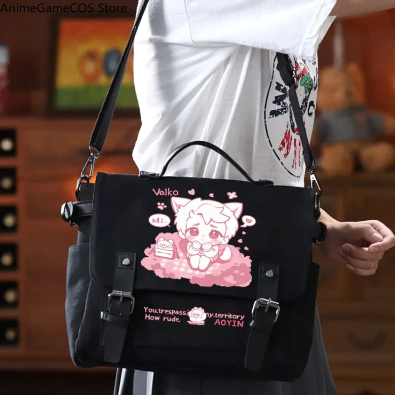 Anime Love and Deepspace Valko Cosplay Handheld Student Casual Chest Crossbody Shoulder Bag Itabag Daily Use Collectible Gift view 2