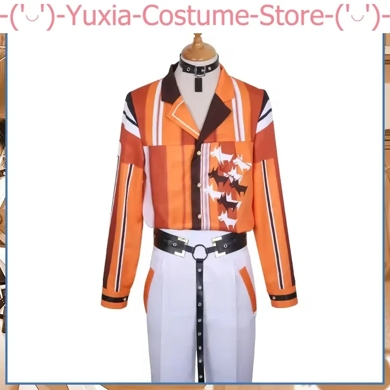 Anime Vtuber Luxiem Nijisanji Mysta Rias Game Suit Handsome Uniform Cosplay Costume Party Role Play Outfit Men M-XXL