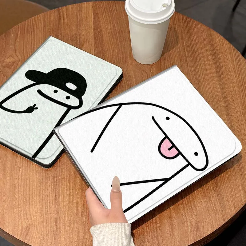

Cartoon Sticking Out Tongue Tablet Case For Lenovo Xiaoxin Legion Pad Tab Pro GT Y700 Gen4 2 11 P11 M10 K10 3rd Plus Gen Gift