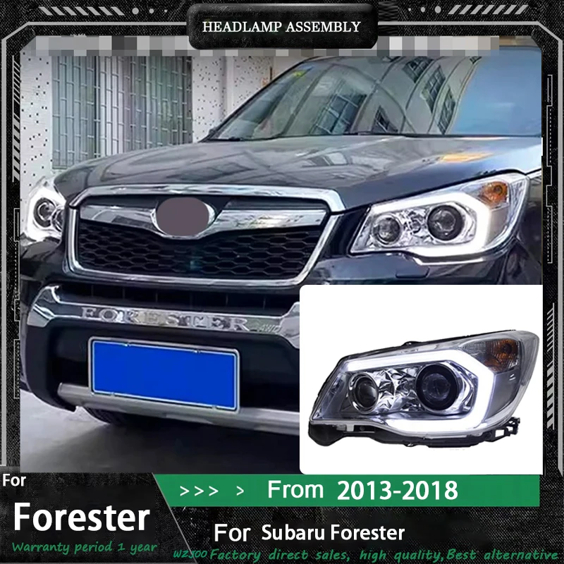 Car Styling for Subaru Forester Headlights 2013-2016 2017 2018 Forester Head Light DRL Turn Signal Low High Beam Projector Lens
