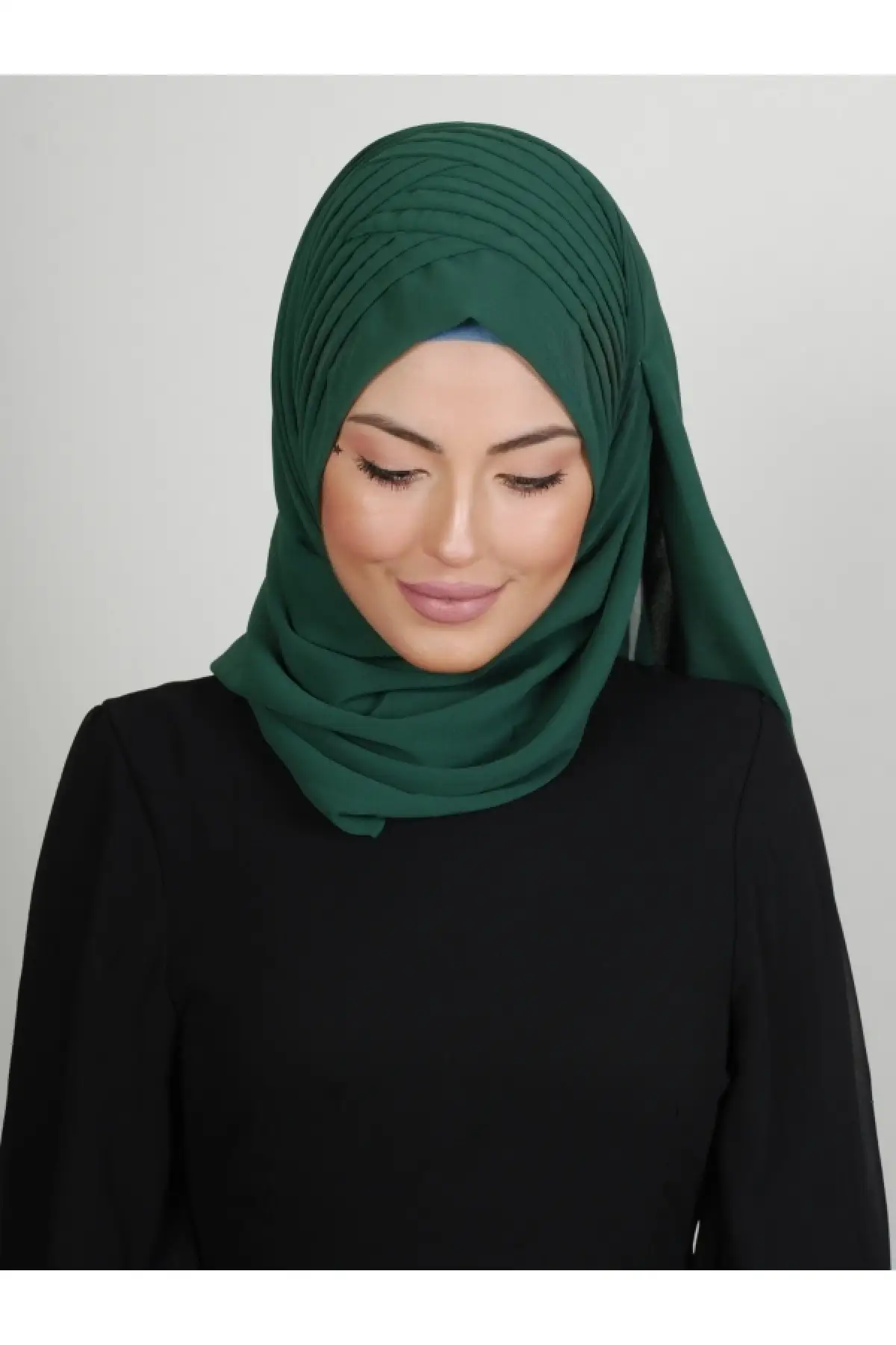 4p 4p Modern Ready Hijab Green Color