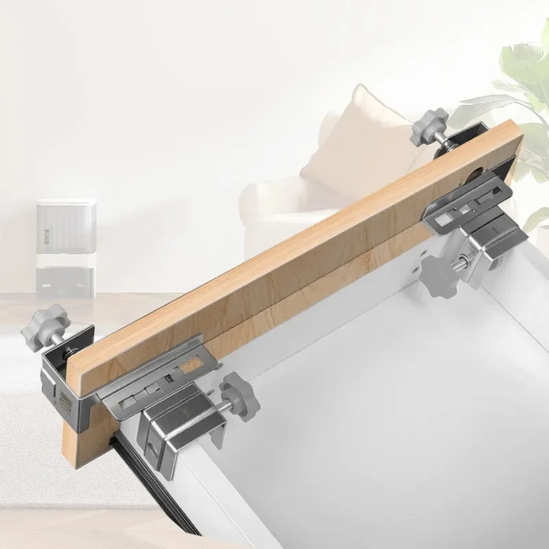 Stainless Steel Drawer Panel Fixing Clip Side Mount High Drawer Fixer for Woodworking Installation Auxiliary Tool
