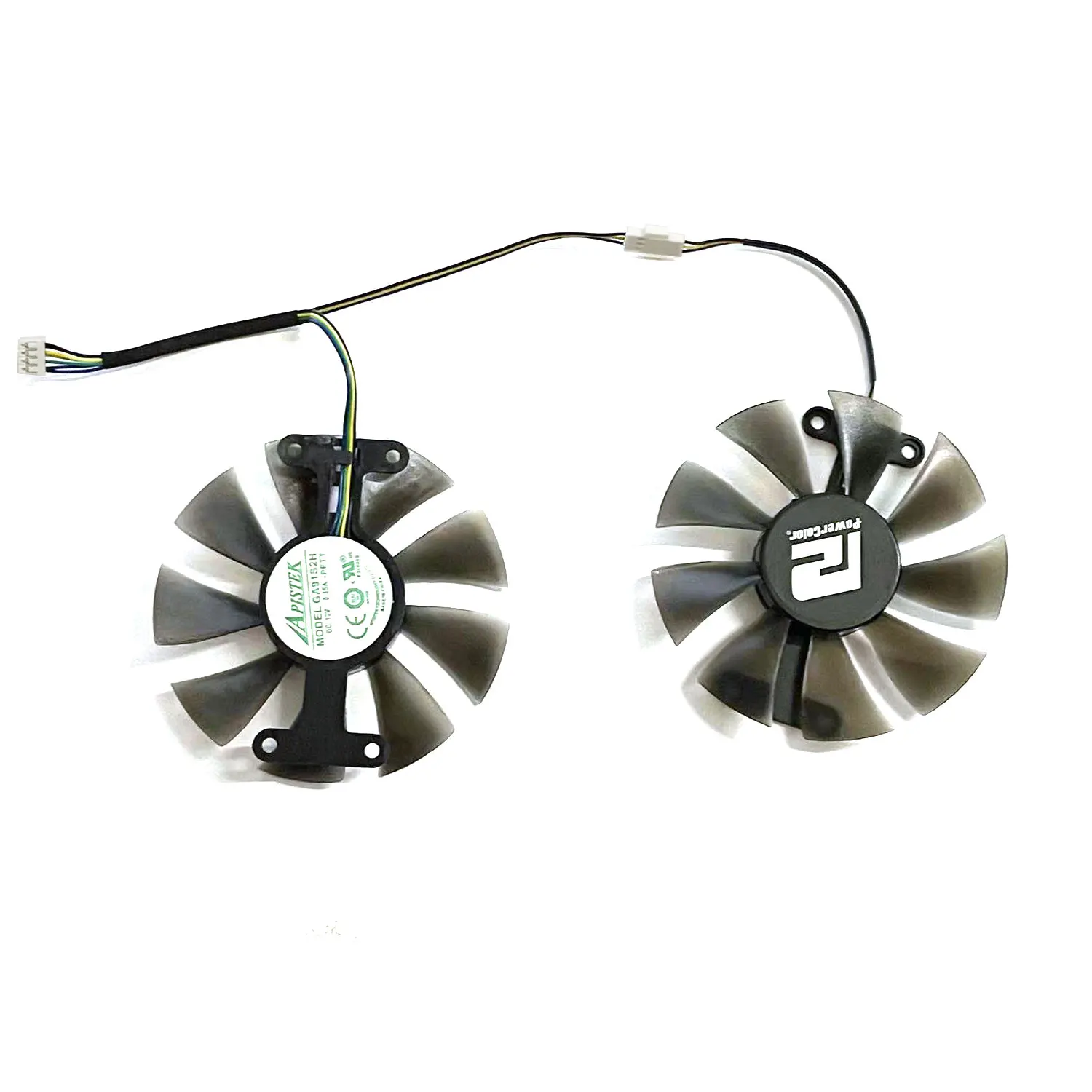 For PowerColor Red Devil Radeon RX 470 480 580 Graphics Video Cards Cooler Fans GA91S2U 4PIN