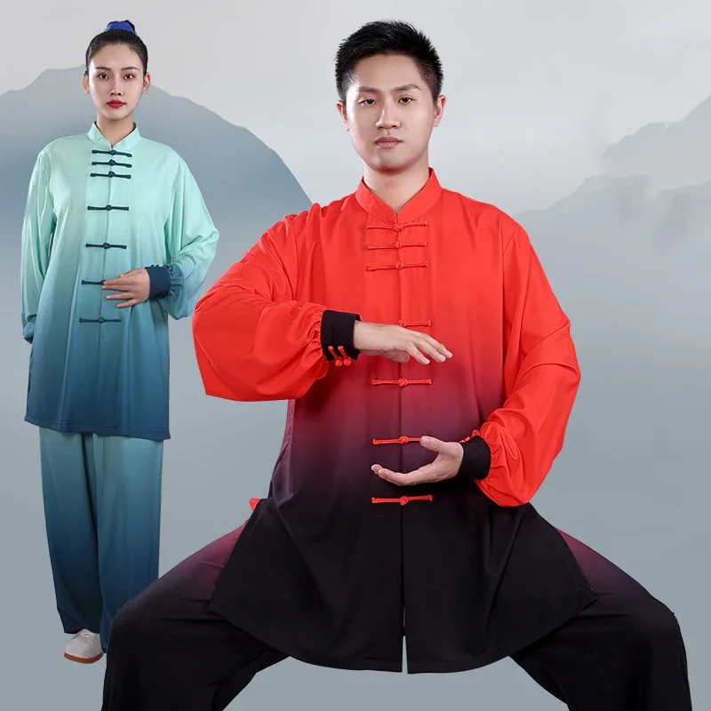 Uniforme de Kung Fu Ropa de Tai Chi Taijiquan Wushu Wing Chun Multicolor 2022 el gradiente transpirable