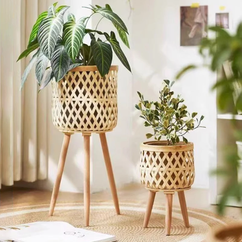 Nordic Flowerpot Stand  Living Room Sofa Side Flower Rack Terrace Floor Standing Plant Racks Outdoor Balcony Flowers Pot Shelves image 4