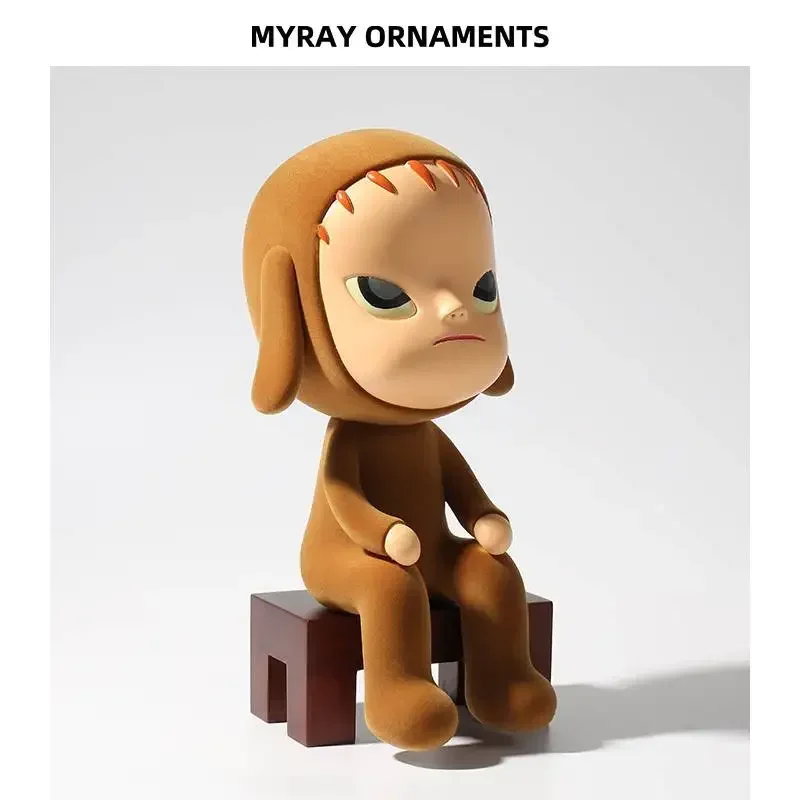 Yoshitomo nara dwelling em um ninho de caracol insônia boneca designer brinquedo anime figura de ação modelo colecionável brinquedos presente ornamentos