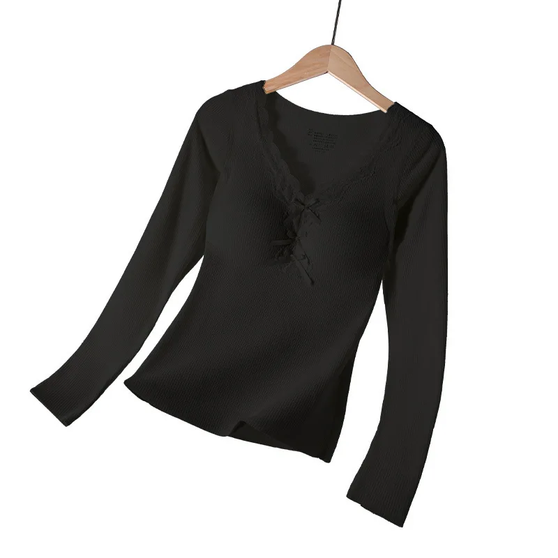 مجموعة دافئة لخريف وشتاء 2025 للنساء مع وسادة صدر، تدفئة، طحن، تدفئة، مجموعة ملابس منزلية مضادة للكهرباء الساكنة