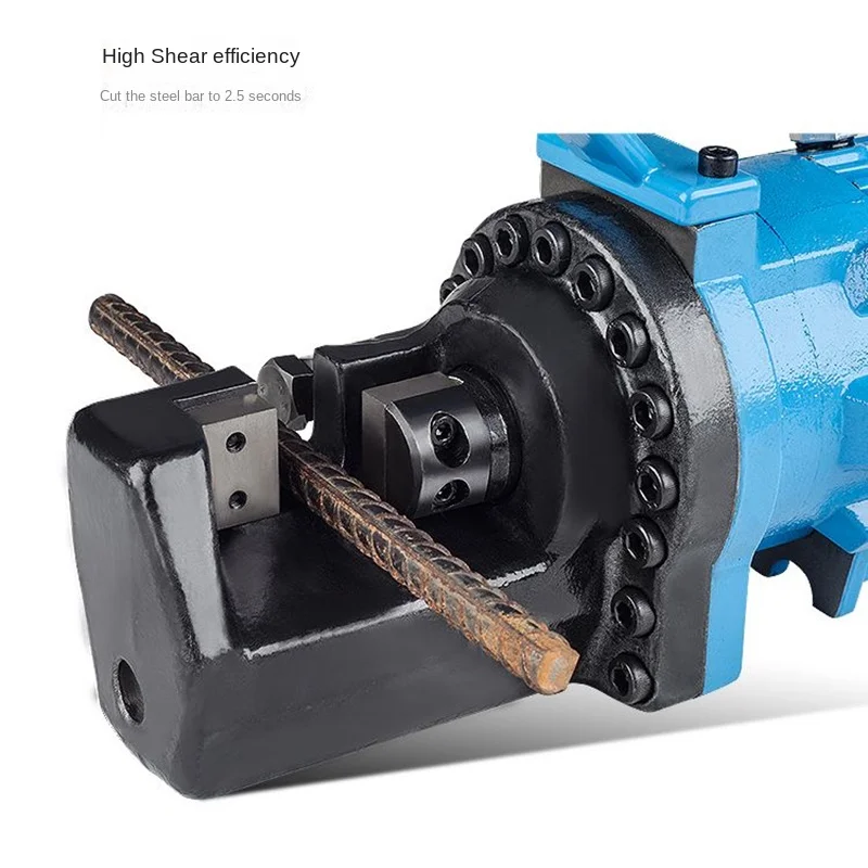 Maszyna do cięcia prętów zbrojeniowych hydrauliczna 22/25 mm, przecinarka do prętów zbrojeniowych, narzędzie do cięcia prętów stalowych, przełącznik kierunku obrotu (przód/tył)