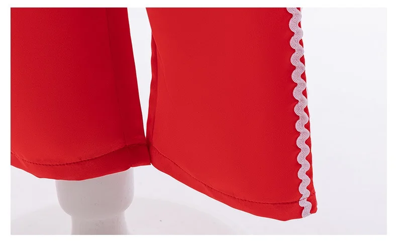 Costume de Noël Rayé Rouge et Blanc 3 Pièces avec Bonnet – photo 8