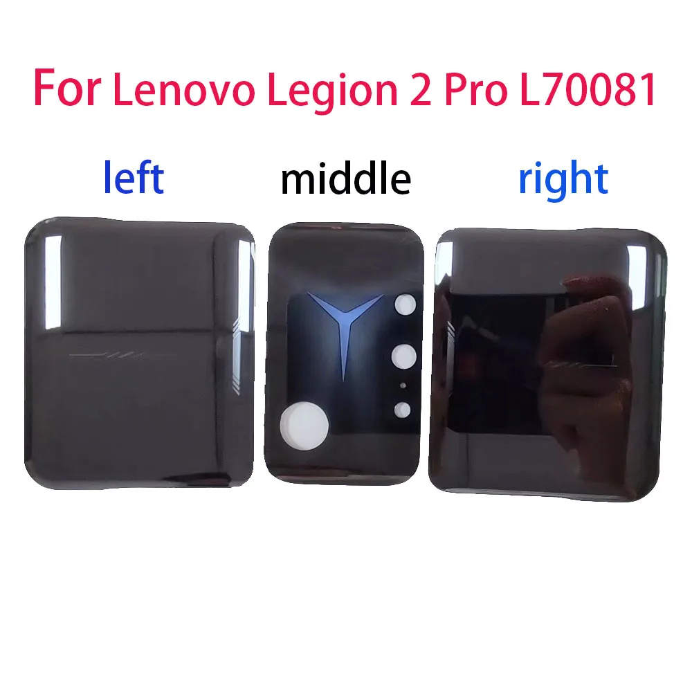 Back Glass Rear Cover For Lenovo Legion 2 Pro L70081 Battery Door Housing case back cover camera glass For Legion Cooling Fan