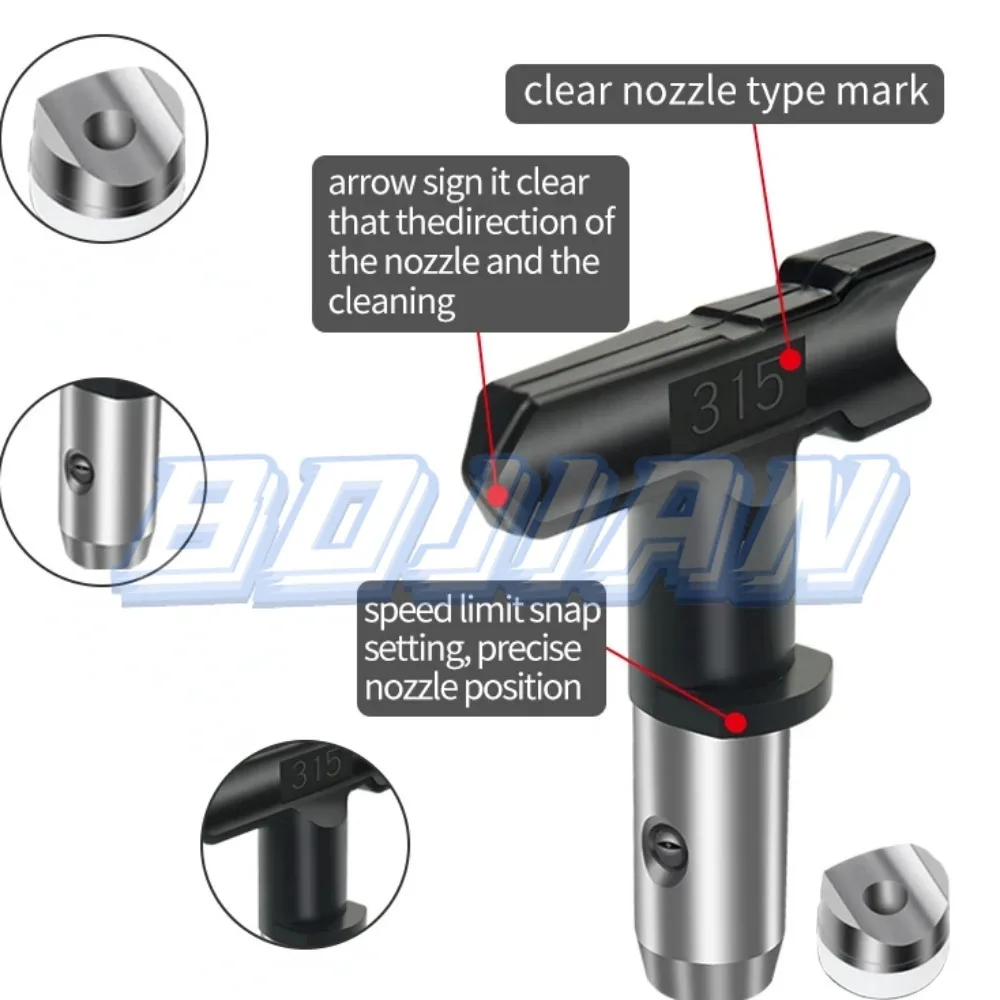 10 Stuks Airless Verf Sproeier Nozzle Onderdelen Omkeerbare Spray Tips Voor Gebouwen