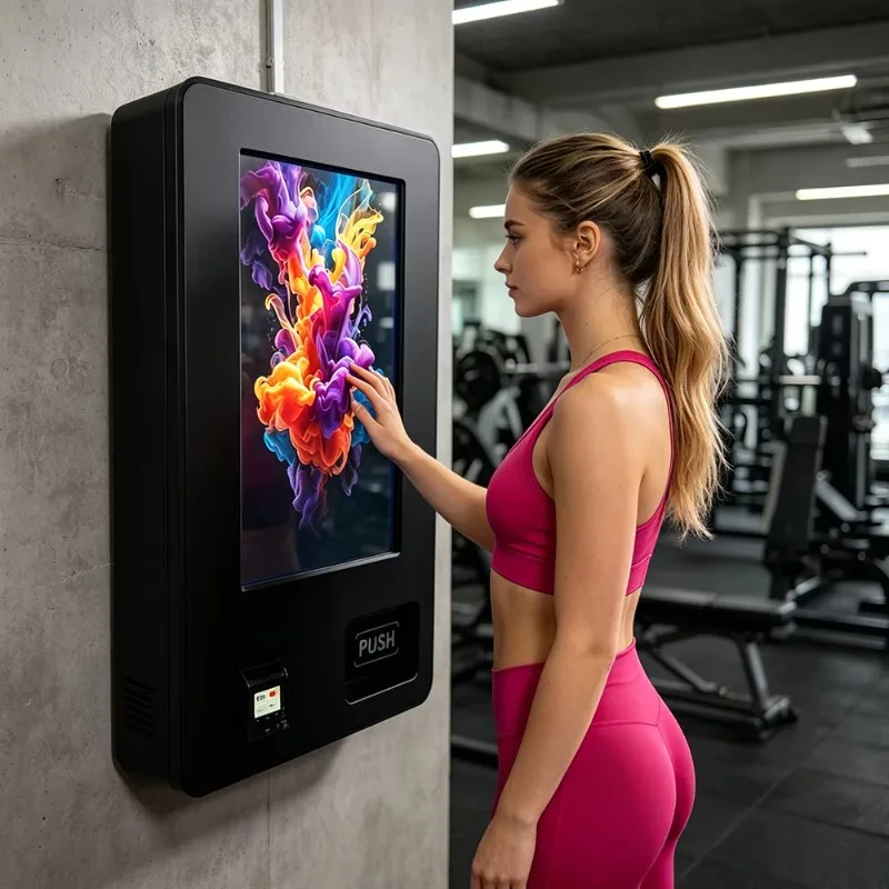 

32 Inch Touchscreen Vending Machine with Age Verification Custom Metal Mini Wall Vending Machine with Credit Card Customized
