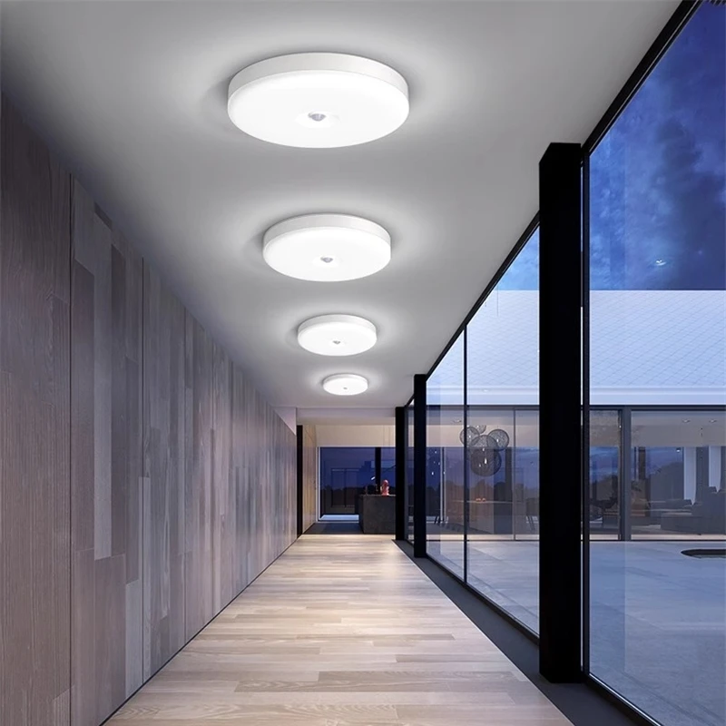 20W/30W Smart LED Ceiling Lamp PIR Motion Sensor Bathroom Panel Lamp Surface Mounted Corridor Bedroom Home Ceiling Light Fixture