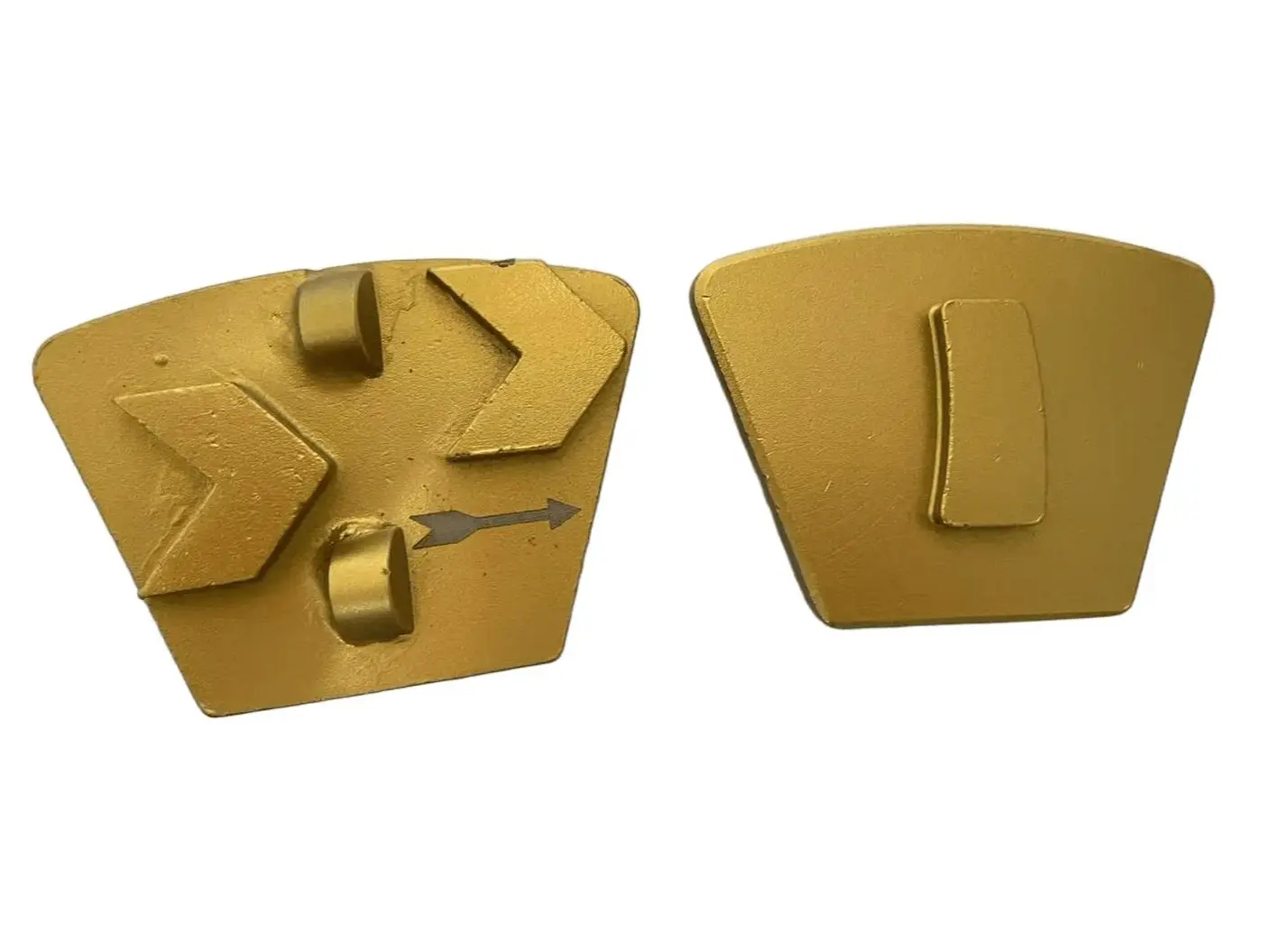 9pcs Metal Bond Diamond Segment 1/2PCD With Two Arrows Segments Quick Lock Super SKRAPER PCD Trapezoid 2 Segments For Klindex