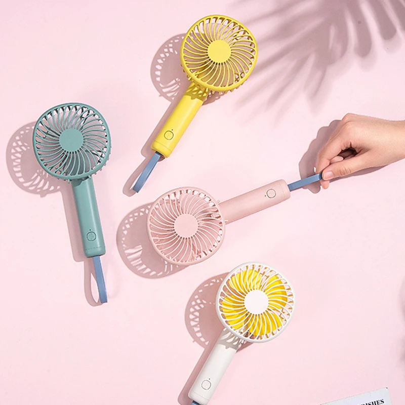 مروحة صغيرة محمولة باليد مع شحن USB ، مروحة صغيرة ، هدية لسكن المكتب ، جديدة