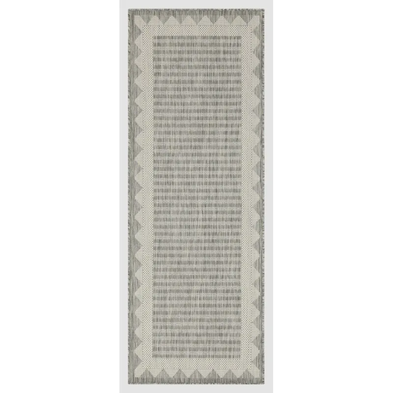 

Sunshine GC_HAR2015 Silver 2 ft. 7 in. x 7 ft. 3 in. Indoor/Outdoor Area Rug