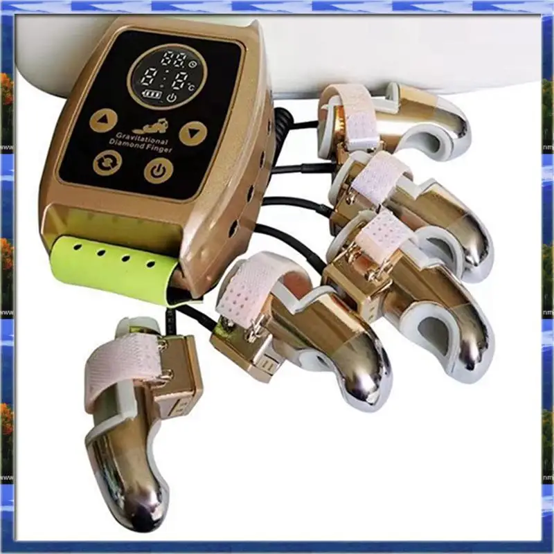 1 قطعة تردد الراديو مكركرنت الذهبي فنجر RF EMS جهاز تجميل الوجه رفع الجسم مدلك سبائك الذهب + سيليكون #6