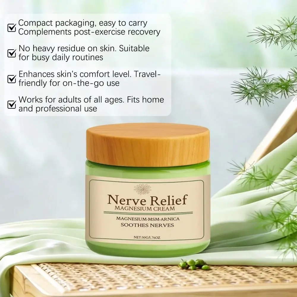 with MSM and Arnica Natural Magnesium Cream Mild Ingredients for Soothing Body Care Cream Relief Relaxation Body Lotion