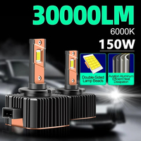 30000LM 3570 CSP Chips D1S D3S Xenon Lights 150W D2S D4S HID Xenon Headlights 6000K White 12V Super Bright LED Car Lights