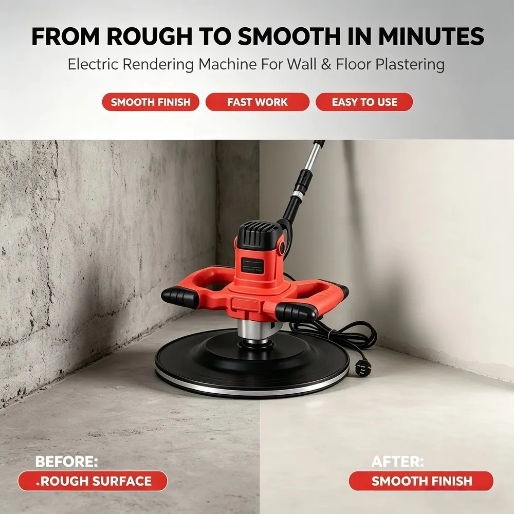 Mini Portable Mortar Rendering Machine High Efficiency Easy Operation Low Cost Wall Plastering Equipment for Small Site