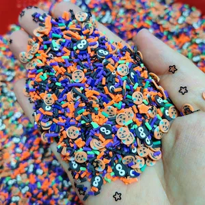 20G/LOT Halloween Halloween Christmas Slises Polymer Clay Sprinkles para manualidades de llenado de limo DIY Tiny Lindos Accesorios de plástico 12 Mejores Polymer de Polymer Sprinkles - №6
