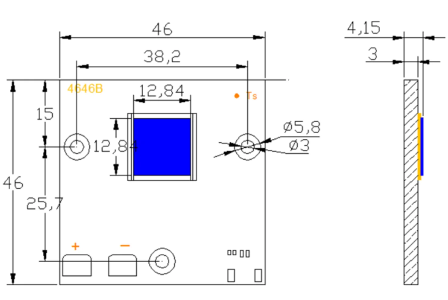 Flip Chip COB 300W for Stage Lighting with Copper Substrate