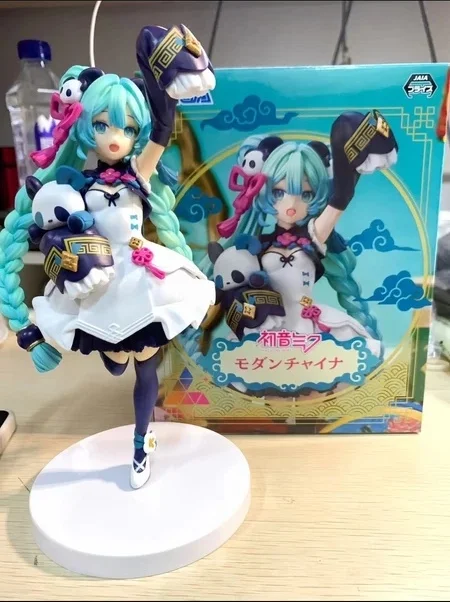 

Original 18cm Pvc Anime Sega Luminasta Piapro Hatsune Miku National Style Fashion Action Figurine Model Toys For Children Gift