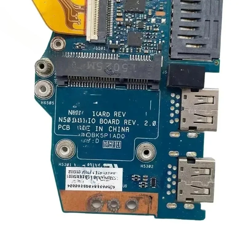For Asus n501jw n501j g501jw g501j ux501ux501jw g60j fx60j laptop card reader audio headset USB jack board with cable