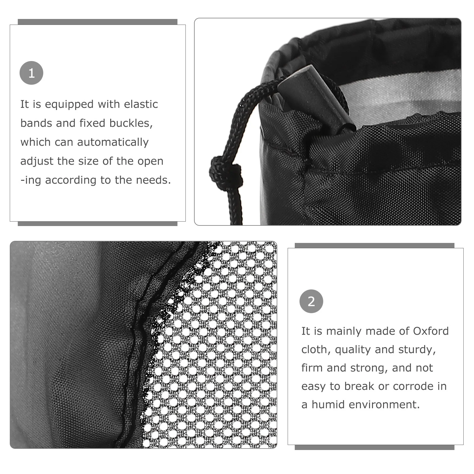 

2Pcs Grow Tents Vent Cover Oxford Cloth Adjustable Elastic Band Durable Easy Clean Grow Tents Vent Cover Air Duct Filter