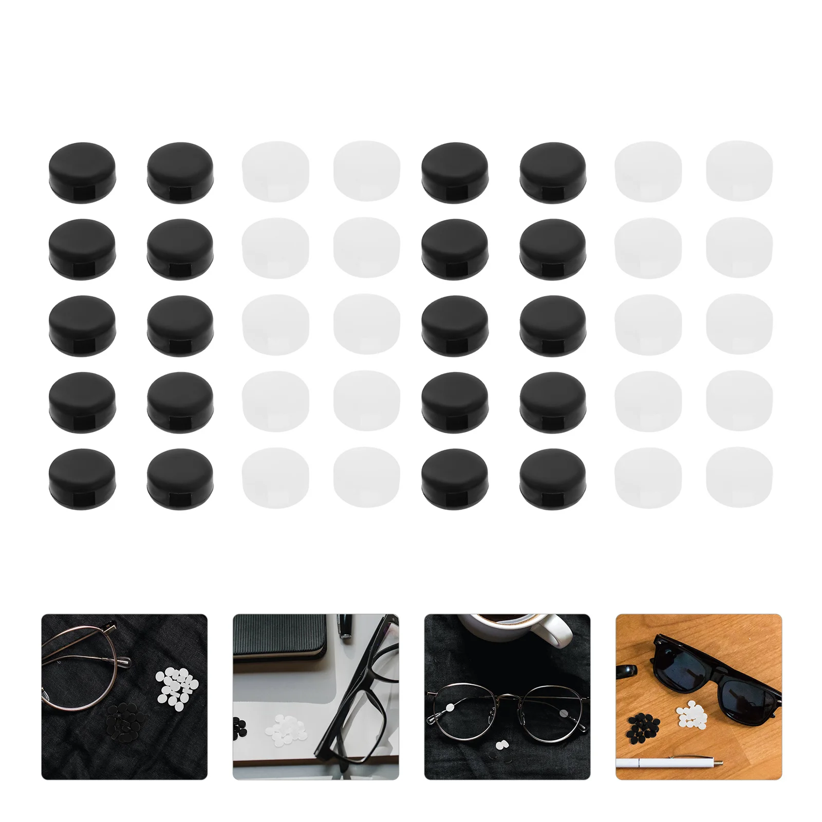 

40 pcs Leg Covers Non-Slip Silicone Ear Eyeglass Tools Sock Pieces For Eyeglass Retainer Sleeves Eyewear Accessories