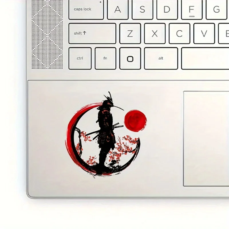 2Pcs Samurai & Cherry Blossom Vinyl Stickers, Waterproof & Scratch-Resistant Decals for Car, Bike, Laptop & Smooth Surfaces