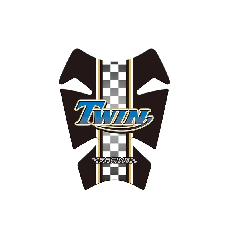 Twin Bonneville Motorbike Tank Pad Protector 3D Gel Sticker Decal - B کے لیے