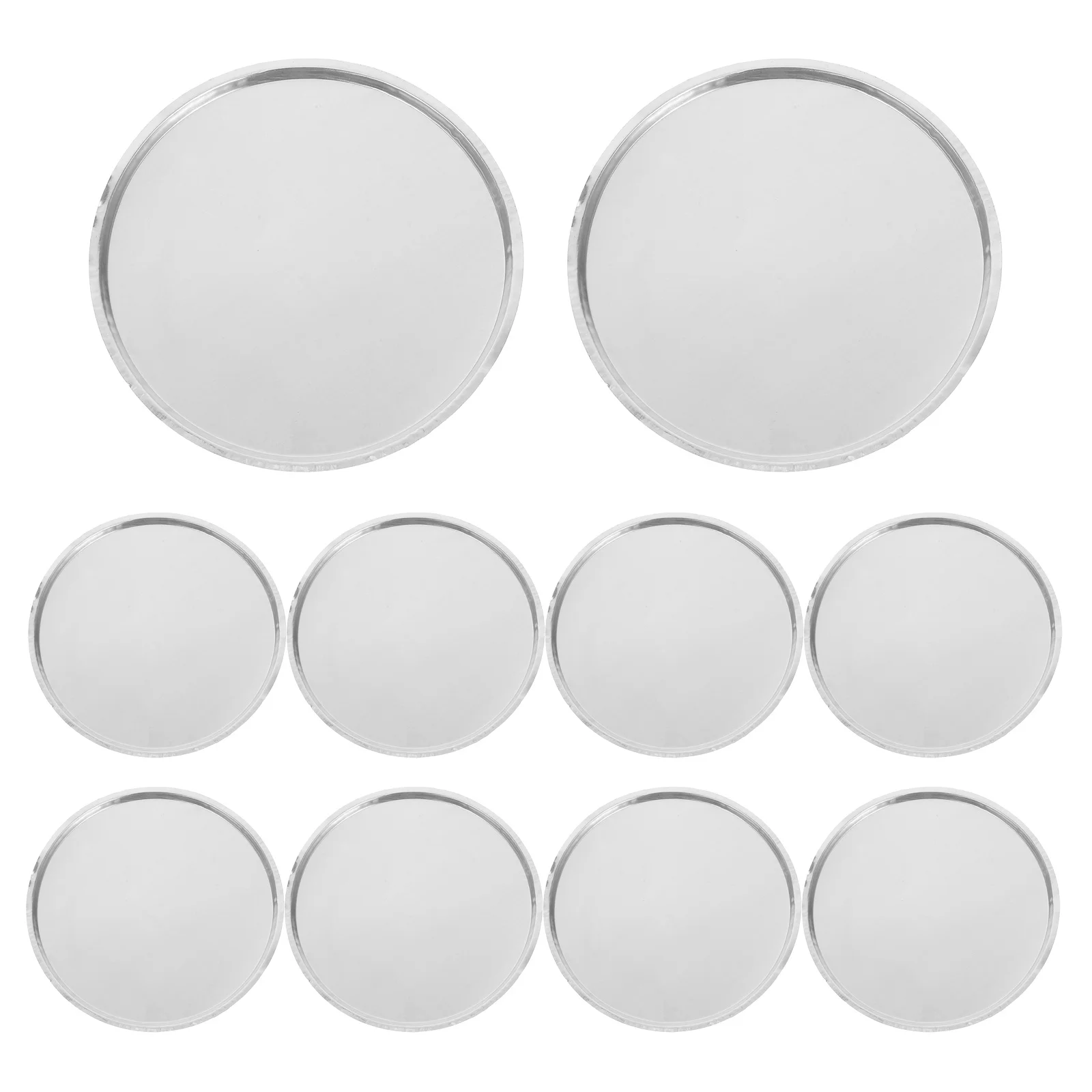 

10Pcs 50Ml Weighing Dishes Laboratory Aluminum Precision Containers for Powder Liquid Dispensing Lab Weighing Applications