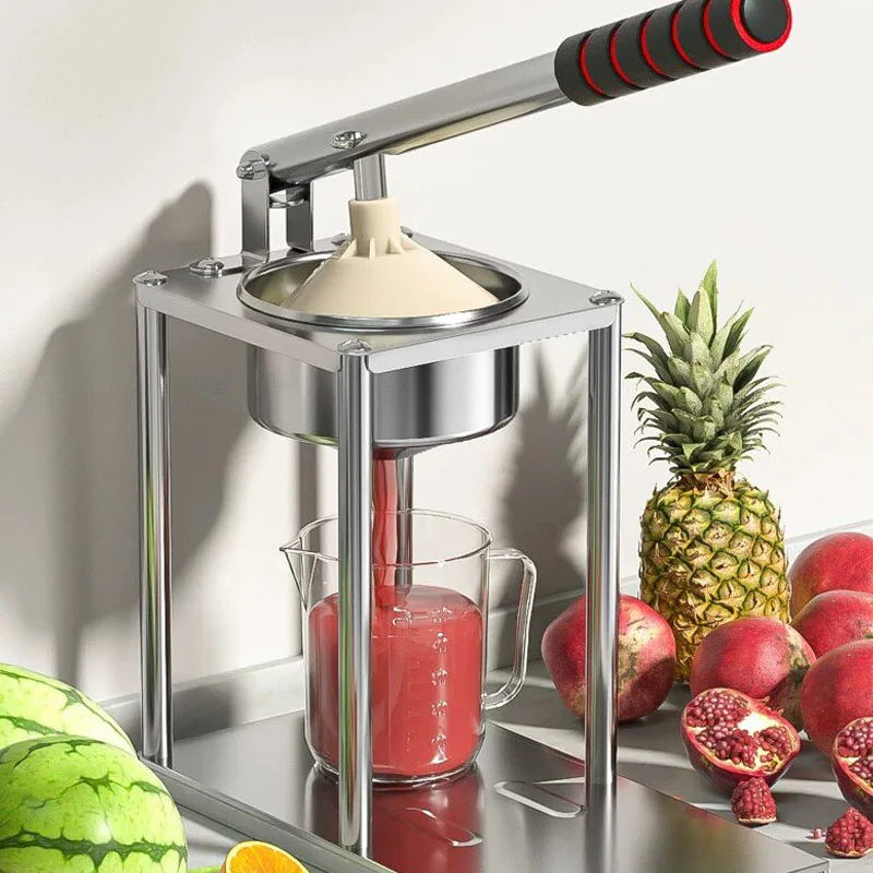 Labor Saving Lever Manual Stainless Steel Orange Citrus Juicer High Yield Hand Press Fruit Squeezer